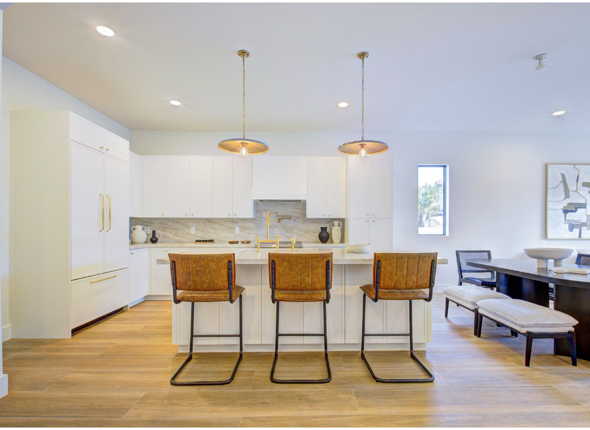 Custom kitchen island in Westlake, CA